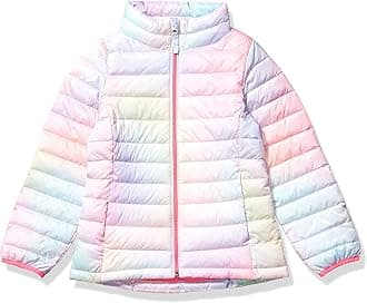 Girl's Lightweight Water-Resistant Packable Mock Puffer Jacket