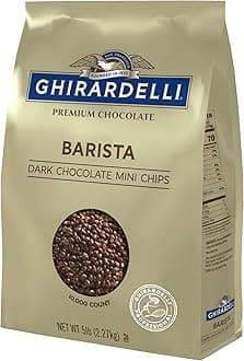 Ghirardelli Chocolate Company Dark Chocolate Barista Mini Chips 10,000 per lb., 5lb (Pack of 2)