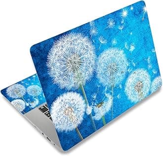 Laptop Skin Sticker Decal,12" 13" 13.3" 14" 15" 15.4" 15.6" Laptop Skin Sticker Protector Cover for Toshiba Hp Samsung Dell Apple Acer Leonovo Sony Asus Laptop Notebook (Dandelion)