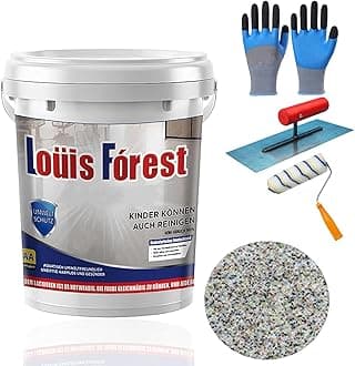 Epoxy Colored Sand Floor Paint, 2025 New Louis Forest Epoxy Floor Paint, High Gloss Marble Effect Garage Self-leveling Coating Wear-resistant and non-slip (0.5kg-Colorful)