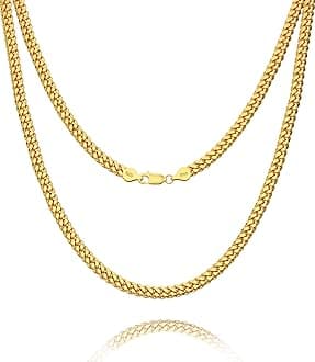 925 Sterling Silver Lobster Clasp 2mm Necklace for Women Mens Box Chain 18K Silver/ Gold Plated Necklace Chain Diamond Cut 16-30 Inches