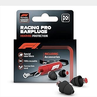 Alpine F1® Earplugs – Reusable Hearing Protection for Race & Noisy Events – 22dB Reduction – CE & UKCA Certified – Ultra Soft Comfort Filters