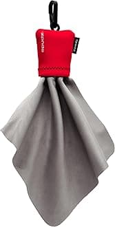 SpudzClassic | Microfiber Cloth Screen Cleaner and Lens Cleaner | Open Bottom | Red | 6 x 6 Inches[Amazon-developed Certification] Compact by Design