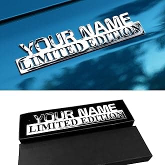 Limited Edition Car Emblem, Custom Metal Car Emblem Gift for Cars Lovers, Heavy Metal Stick Car Emblems and Badges Side Rear Front Hood Trunk Emblem Personalized Car Gifts Car Sign Truck Letter