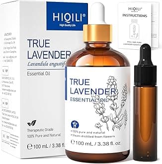 Pure Undiluted Premium Therapeutic Grade Lavender Essential Oil for Diffuser, Skin Care, Massage, Hair Growth, Body - 3.38fl. oz