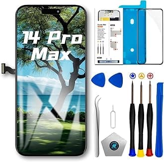 for iPhone 14 Pro Max Screen Replacement Kit 6.7 inch, Full HD LCD Display 3D Touch Screen Digitizer Full Assembly + Repair Tools + Screen Protector