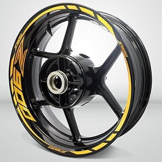 Reflective Yellow Motorcycle Rim Wheel Decal Accessory Sticker Compatible With Kawasaki Z900
