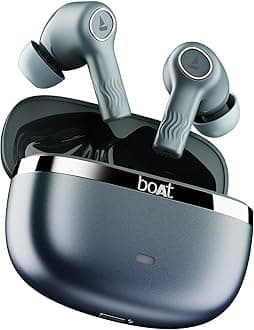 Boat Nirvana Ion ANC Pro, Hi-Res Audio LDAC,ANC(~32dB), 120Hrs Battery, App Support, Fast Charge, v5.3 Bluetooth TWS in Ear Earbuds Wireless Earphones with mic (Blazing Comet)