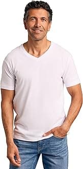 Mens V Neck T Shirts – Cotton V Neck Shirts for Men, V-Neck Mens T-Shirts and Undershirts for Men Pack/Singles