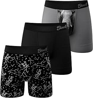 - Boxer Briefs for Men Pack of 3 - Hammock Support Pouch Underwear for Men - Flyless