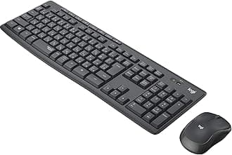 Logicool Wireless Mouse and Keyboard Set MK295GP, Quiet, Water Resistant, Wireless, USB Connection, Not Compatible with Unifying, MK295, Graphite, Genuine Japanese Product