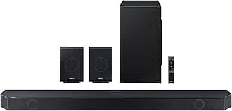 HW-Q990C 11.1.4 Channel Soundbar with Wireless Dolby Audio, Rear Speakers Included with Q-Symphony, SpaceFit Sound Pro, Adaptive Sound, Pro Game Mode, Airplay 2, AVA