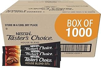 Instant Coffee Packets, Taster's Choice Light Roast, Bulk Pack, 1.5 g Packets (Pack of 1000)