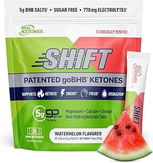 - Real Ketones BHB Exogenous Ketones Drink Mix Packets Keto Electrolytes Powder Packets No Sugar with 4 Main Fasting Electrolytes Plus Hydrating Patented Keto BHB - 30 Count Watermelon
