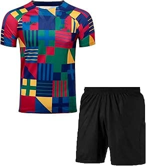 Sports Soccer Home kit Boys Football Jersey with Shorts
