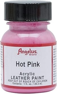Acrylic Leather Paint, 186 Hot Pink, 186 Hot Pink