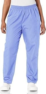 Cherokee Scrubs for Women Cargo Pant Natural Rise Tapered Pull-On Bottom with 4 Pockets , Fade Resistant Fabric - 4200