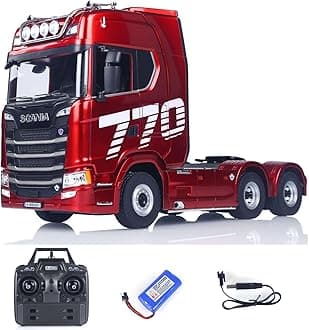 TOUCAN RC HOBBY 770S1/18 RC Tractor Semi Truck Models Plastic Finished RTR 7.4V with Battery Radio 19CH Light Sound Effects Remote Control Lorry Car