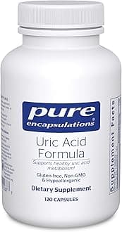 Uric Acid Formula - Hypoallergenic Supplement with Vitamins and Herbal Extracts to Support Healthy Uric Acid Metabolism - 120 Capsules