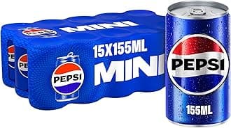 Pepsi, Carbonated Soft Drink, Mini Cans, 155 ml Pack Of 15
