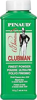 Clubman Classic Talc, White, 4 Ounce