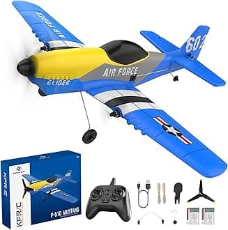 RC Plane Drone, 3 Channel RC Remote Control Airplane,2.4GHz with 2 Batteries 6-axis Gyro Stabilizer,Foam Airplanes Toy Planes for Kids Boys Adults,Easy Flying for Beginner.