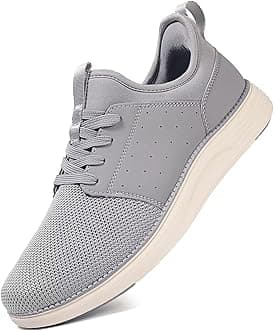 YOLARK Men Casual Dress Shoes Fashion Sneakers Lightweight Breathable Laceless Walking Shoes Gym Tennis Athletic