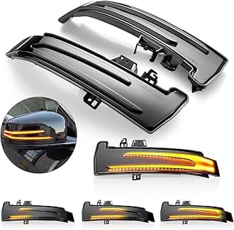 1 Pair Dynamic LED Wing Mirror Indicator Turn Signal Light Amber Color For Mercedes Benz W204 W212 W221 A2129067401, A2129067501