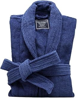 Marquess All-Cotton Bathrobe Thick Plush Cloth Housecoat Terry Toweling, Sweat Steaming Clothes Comfortable & Warm