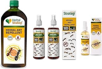 STRATEGI Herbal Lizard Repellent Spray, 100ml & Herbal Strategi Ant Repellent - Pack Of 2, Yellow, 200 Ml & Cadbury Dairy Milk Silk Oreo Red Velvet, 130g - Pack of 3