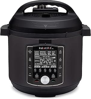 Instant Pot Pro (8 QT) 10-in-1 Pressure Cooker, Slow Cooker, Rice/Grain Cooker, Steamer, Sauté, Sous Vide, Yogurt Maker, Sterilizer, and Warmer, Includes App With Over 800 Recipes, Black