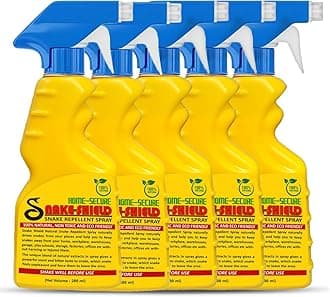 Home-Secure Snake Shield Snake Repellent Spray |Natural Herbal Snake Away Spray | Pet Safe, Non-Toxic, Bio Degradable | Snake Repellent For Outdoors Indoors (Pack of 4)