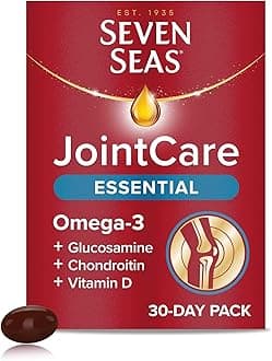 – JointCare Essential, With Omega-3, Glucosamine, Chondroitin, Vitamins C and D, Manganese and Zinc, Food Supplements, 30-Day Pack