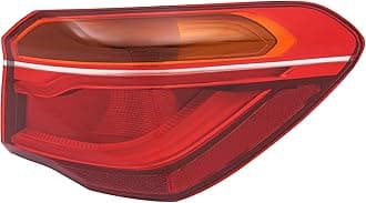 Passenger Side Tail Light Compatible with 2016 2017 2018 2019 X1, Right Side LED Taillight Rear Tail Taillight Replacement for 63217488548, Black Housing