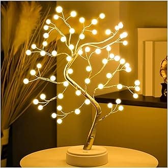 Decorative LED Tree Lamp Table top,Fairy Lights Spirit Tree, Bonsai Tree Light, Decoration for Room,Wedding,Bedroom,Gifts (36 LED Pearl)