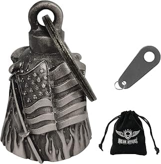 Dream Apparel Motorcycle Ride Bell For Bikers, Heavy Spirit Bells Accessory And Key Chain For Luck