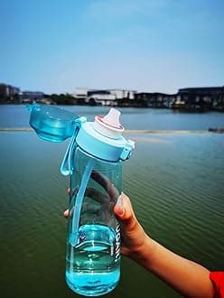 Water Bottle with Flavor Pods,Fruit Fragrance Water Bottle,Scent Water Cup,Sports Water Cup Suitable for Outdoor Sports (Strawberry, Sprite, Whiskey, Passion Fruit, Coffee, Blue)