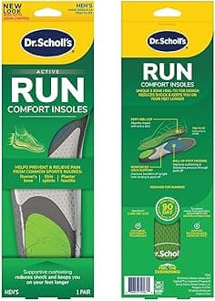 Dr. Scholl's Large Men's Insole, 1 Pair, Size 10.5 to 14 Running Dr. Shawl Athletic Series