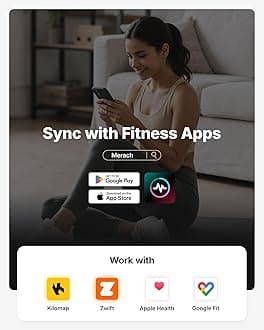 MERACH Exercise Bike, Brake Pad/Magnetic Stationary Bike with Exclusive App, Low Noise Indoor Cycling Bike with 270lbs Weight Capacity, Dumbbell Rack and Fitness Courses for Weight Loss