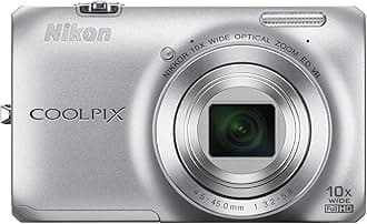 Nikon COOLPIX S6300 16 MP Digital Camera with 10x Zoom NIKKOR Glass Lens and Full HD 1080p Video (Silver)