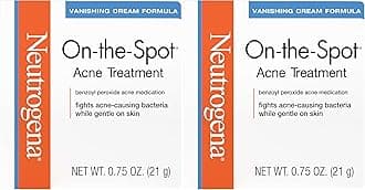 Acne Treatment with Benzoyl Peroxide | Gel | For Face | 0.75 oz | Pack of 2