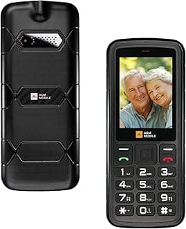 M9 Feature Phone, 4G LTE Unlocked Dual SIM, 3 Card Slots/128GB TF Expand, Large Buttons & Font, Speed Dial, Rugged Basic Cellphone with FM Radio & Flashlight, IP68 Waterproof/Drop-Proof/Dustproof