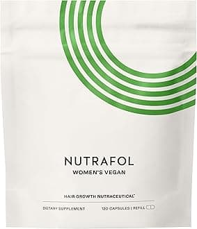 Nutrafol Women's Hair Growth Supplements, for Women 18-44 Years Old, Clinically Tested for Visibly Thicker, Stronger Hair, 100% Vegan Ingredients, Dermatologist Recommended - 1 Month Supply, 1 Pouch