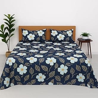 Cottington Lane King Size Bedsheet Set – Tulip Rose Print | 102x108 Inches | Soft Breathable Microfiber Bed Sheet with 2 Pillow Covers | Wrinkle-Free & Skin-Friendly Bedding Set