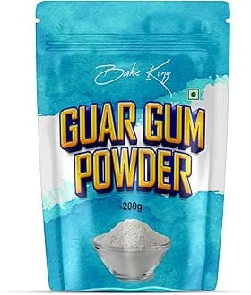 BAKE KING Guar Gum Powder 200gm | Velocity, Thickening and Binding Agent for Baking, Soups, Sauces