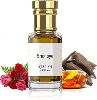 Shanaya Attar | Saffron & Oud Fragrance with Lavender & Patchouli | Long-Lasting Attar Perfume for Men & Women | Oil Based Alcohol Free Ittar for Men & Women | 100% Pure Perfume (6ml)