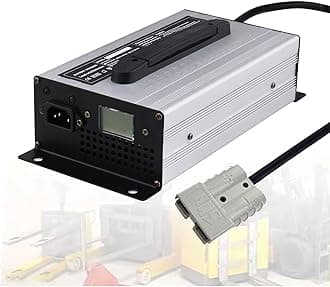 Forklift Battery Charger 12V/24V/36V/48V/60V/72V Lead-Acid Batteries Chargers with 50A Anderson Plug for Electric Forklift, Pallet Jack, Floor Scrubber,12v 40a