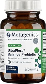 UltraFlora Balance Probiotic - Shelf-Stable Daily Gut Health Supplement for Digestive & Immune Support* - Non-GMO & Gluten-Free - 30 Capsules