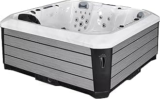 - Comfort Hot Tubs - Hot Tub Spa - Seats 5-6 People - 51 Jets – Standard Heavy Duty Flip Cover, Water Fountains, Ozonator, LED Lights, Headrests, and More