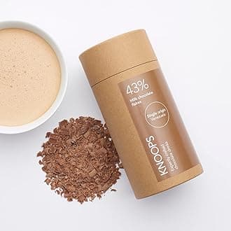 Hot Chocolate Flakes, 43% Milk Luxury Hot Drinking Chocolate, Delicious Milky Cocoa Drink with Real Choc Flakes, All Natural Ingredients, 250 g, Equal to 8 Serving Sachets
